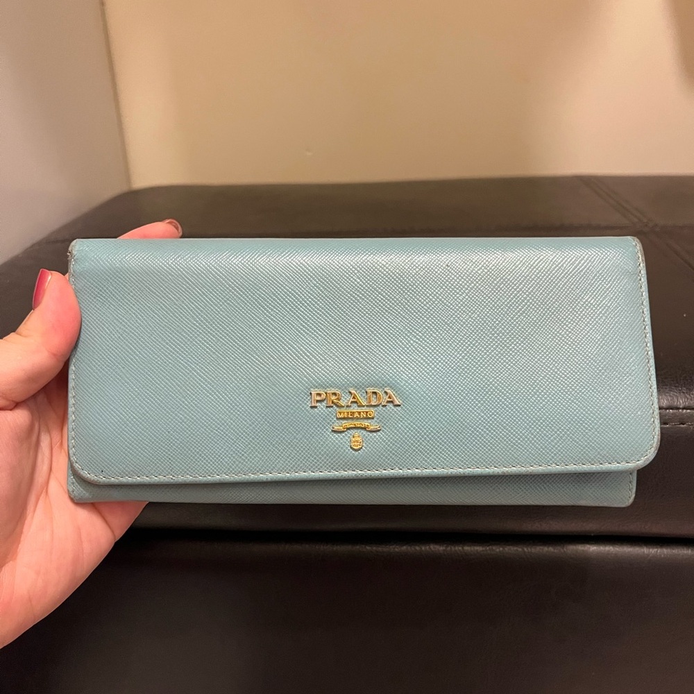 Prada Sky Blue Women's Wallet